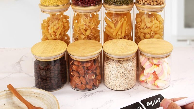 Bocaux hermétiques bambou/verre : comment j’ai enfin organisé ma cuisine