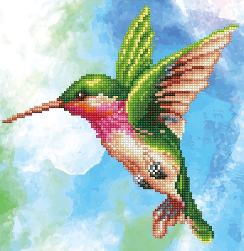 Kit broderie diamant oiseaux - Contenu du kit complet