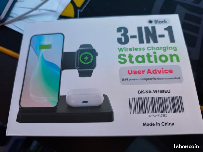 EXW Station de Charge - Charge simultanée iPhone Apple Watch AirPods