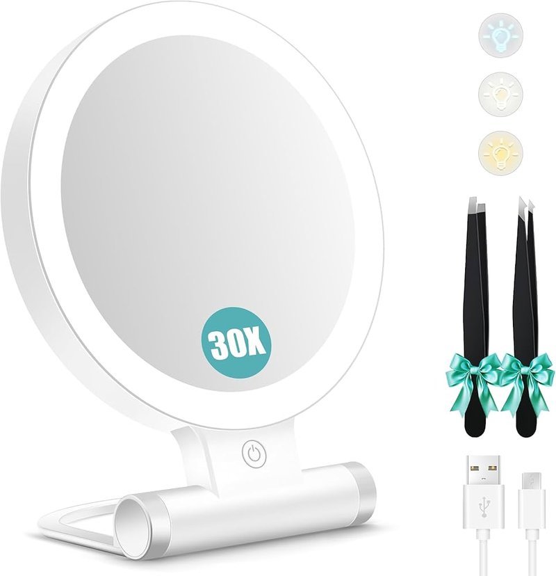 Miroir B Beauty Planet double face 1X/30X avec LED