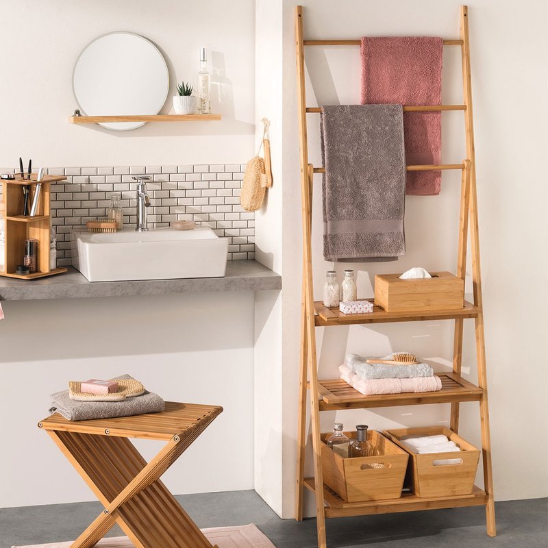 porte serviette bambou salle de bain guide