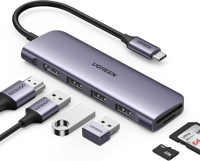 UGREEN Hub USB-C 6-en-1